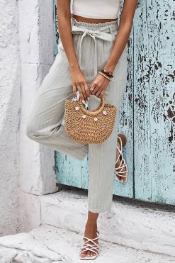Pantalon Taille Haute Bohème Pantalon Taille Haute Bohème