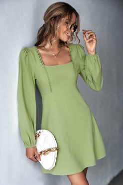 Robe Bohème Anis Courte Robe Bohème Anis Courte