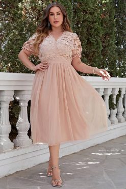 Robe Bohème Rose Poudre Grande Taille Robe Bohème Rose Poudre Grande Taille