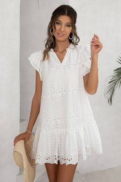Robe Courte Broderie Bohème Robe Courte Broderie Bohème