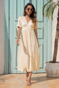 Robe Ivoire Bohème Vintage Robe Ivoire Bohème Vintage