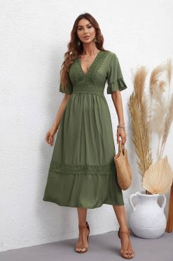 Robe Pour Mariage Bohème Kaki Robe Pour Mariage Bohème Kaki